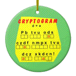 Cryptogram Ornament